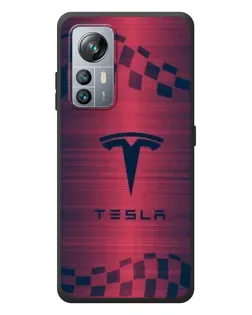 Чохол для Blackview A85 з картинкою «Тесла червоний карбон»