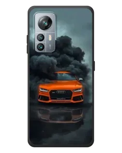 Чохол для Blackview A85 з картинкою «Audi у хмарах диму»