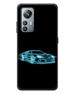 Чохол для Blackview A85 з картинкою «Неоновий контур Lamborghini»