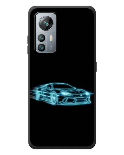Чохол для Blackview A85 з картинкою «Неоновий контур Lamborghini»