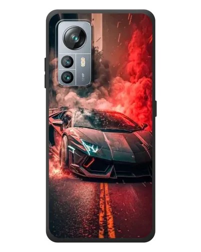 Чохол для Blackview A85 з картинкою «Lamborghini червоний дим»