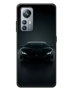 Чохол для Blackview A85 з картинкою «Чорний Lamborghini Aventador»