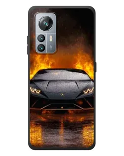 Чохол для Blackview A85 з картинкою «Lamborghini у вогні»