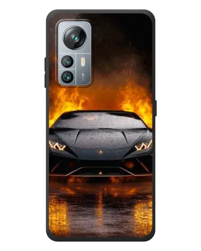 Чохол для Blackview A85 з картинкою «Lamborghini у вогні»