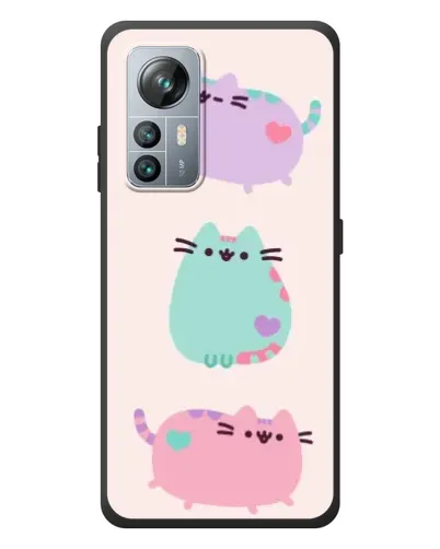 Чехол для Blackview A85 с картинкой «Pusheen трио»