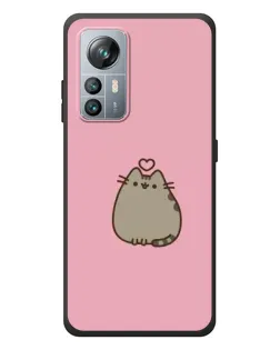 Чехол для Blackview A85 с картинкой «Pusheen сердце»