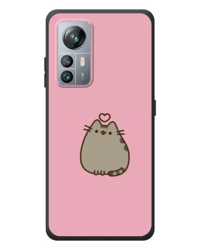 Чехол для Blackview A85 с картинкой «Pusheen сердце»