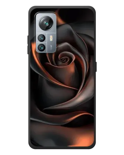 Чохол для Blackview A85 з картинкою «Шовкова чорна троянда»