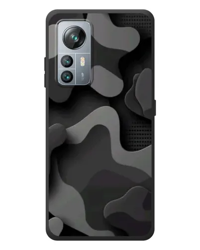 Чехол для Blackview A85 с картинкой «Темный абстрактный камуфляж»