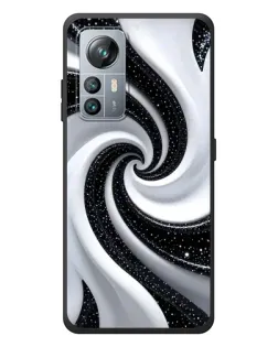 Чохол для Blackview A85 з картинкою «Чорно-біла спіраль»