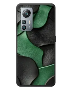 Чехол для Blackview A85 с картинкой «Зеленые кожаные волны»