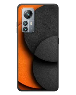 Чехол для Blackview A85 с картинкой «Геометрия оранжевых кругов»