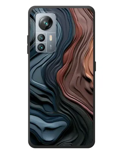 Чехол для Blackview A85 с картинкой «Цветные волны каньона»