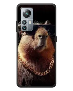 Чехол для Blackview A85 с картинкой «Капибара золотая цепь»