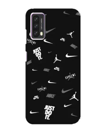 Чехол для Blackview A90 с картинкой «Nike Black Pattern»