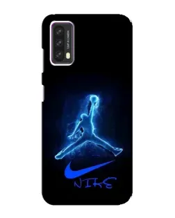 Чехол для Blackview A90 с картинкой «Jordan Neon Blue»