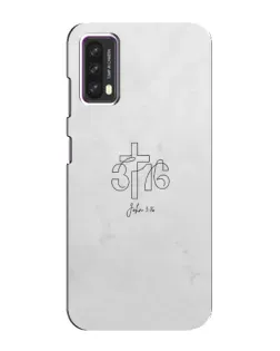 Чехол для Blackview A90 с картинкой «Иоанна 3:16 Крест»