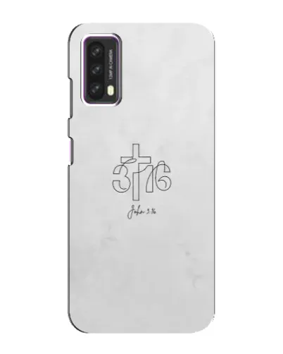 Чехол для Blackview A90 с картинкой «Иоанна 3:16 Крест»