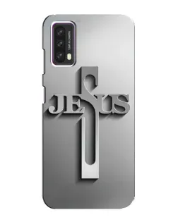 Чохол для Blackview A90 з картинкою «Металевий хрест Jesus»