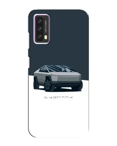 Чохол для Blackview A90 з картинкою «Сріблястий Cybertruck Tesla»