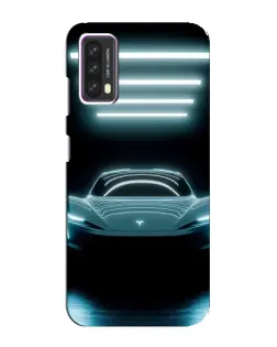 Чохол для Blackview A90 з картинкою «Tesla в неоні»