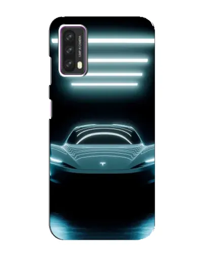 Чохол для Blackview A90 з картинкою «Tesla в неоні»