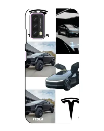 Чохол для Blackview A90 з картинкою «Колаж Cybertruck Tesla»
