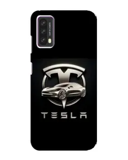Чохол для Blackview A90 з картинкою «Tesla — срібне авто»