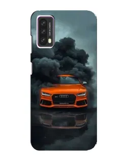 Чохол для Blackview A90 з картинкою «Audi у хмарах диму»