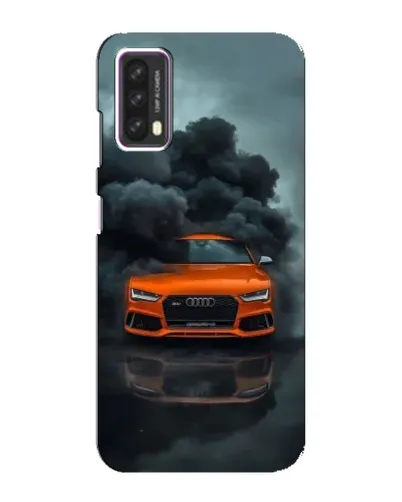 Чохол для Blackview A90 з картинкою «Audi у хмарах диму»