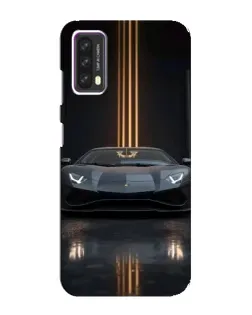 Чохол для Blackview A90 з картинкою «Lamborghini золоті лінії»
