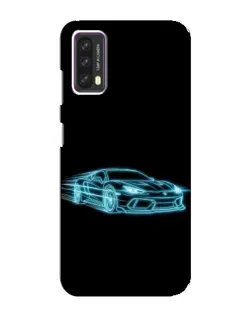 Чохол для Blackview A90 з картинкою «Неоновий контур Lamborghini»