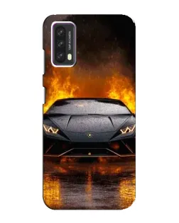 Чохол для Blackview A90 з картинкою «Lamborghini у вогні»