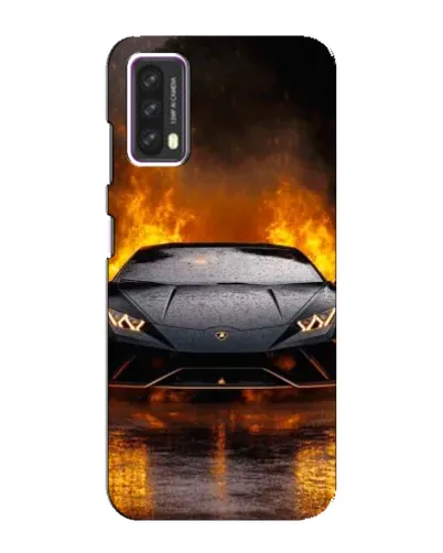 Чохол для Blackview A90 з картинкою «Lamborghini у вогні»
