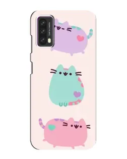 Чохол для Blackview A90 з картинкою «Pusheen тріо»