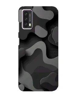 Чехол для Blackview A90 с картинкой «Темный абстрактный камуфляж»