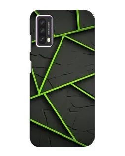 Чохол для Blackview A90 з картинкою «Зелені геометричні лінії»