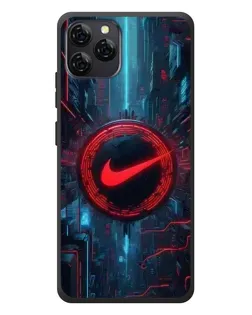 Чехол для Blackview A95 с картинкой «Техногенный стиль Nike»