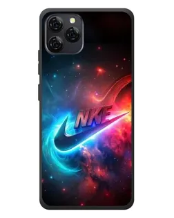 Чехол для Blackview A95 с картинкой «Огненный логотип Nike»