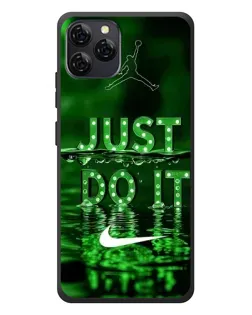 Чехол для Blackview A95 с картинкой «Зеленый неоновый Nike»