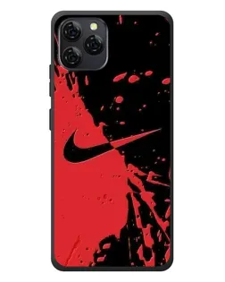 Чохол для Blackview A95 з картинкою «Червоні бризки Nike»