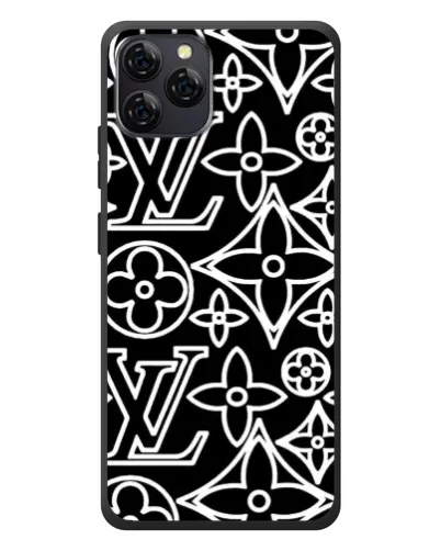 Чохол для Blackview A95 з картинкою «Чорно-білий візерунок LV»