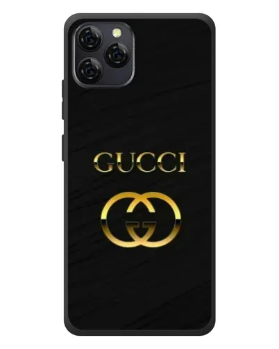 Чохол для Blackview A95 з картинкою «Золотий логотип Gucci»