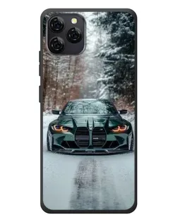 Чохол для Blackview A95 з картинкою «BMW у зимовому лісі»