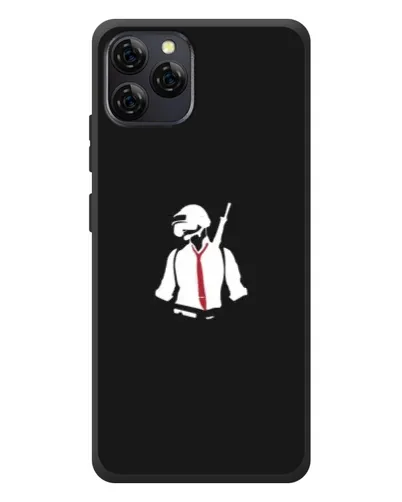 Чехол для Blackview A95 с картинкой «PUBG — силуэт воина»