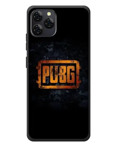 Чехол для Blackview A95 с картинкой «PUBG — золотой логотип»