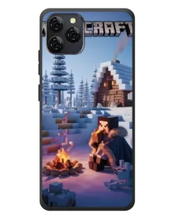 Чохол для Blackview A95 з картинкою «Зимовий Minecraft»