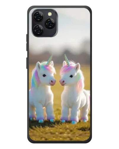 Чехол для Blackview A95 с картинкой «Пара единорогов»