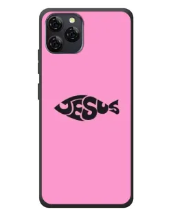 Чохол для Blackview A95 з картинкою «Рожевий символ Jesus»