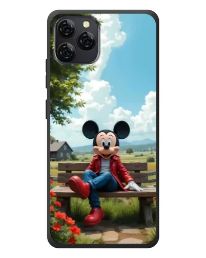 Чохол для Blackview A95 з картинкою «Міккі на лавці»